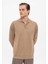 Camel Apaş Yaka Regular Fit Uzun Kollu Kazak 1