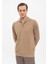 Camel Apaş Yaka Regular Fit Uzun Kollu Kazak 2