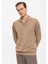 Camel Apaş Yaka Regular Fit Uzun Kollu Kazak 5