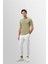 Açık Haki Slim Fit Basic T-Shirt 2