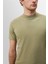 Açık Haki Slim Fit Basic T-Shirt 4