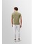 Açık Haki Slim Fit Basic T-Shirt 5