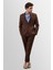 Kahve %100 Keten Erkek Blazer Ceket 3