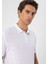 Beyaz Polo Yaka Slim Fit Erkek T-Shirt 2