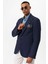 Lacivert Torba Cepli Astarsız Erkek Blazer Ceket 4