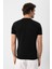 Siyah Bisiklet Yaka Triko T-Shirt 5