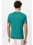 Yeşil Bisiklet Yaka Slim Fit Erkek T-Shirt 5