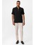 Siyah Polo Yaka Fermuarlı Erkek T-Shirt 3