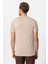Açık Bej Basic V Yaka Erkek T-Shirt 5