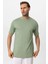 Mint Bisiklet Yaka Basic T-Shirt 4