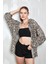 Leopar Baskılı Modal Kumaş Oversize Gömlek 27362 1