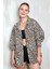 Leopar Baskılı Modal Kumaş Oversize Gömlek 27362 4