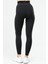 Siyah Slim Fit Yüksek Bel Toparlayıcı Kadın Tayt SSD0022 4