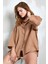 Camel Müslin Kumaş Oversize Fakir Kol Gömlek 27349 4