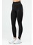 Siyah Slim Fit Yüksek Bel Kadın Tayt SSD0020 2