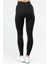 Siyah Slim Fit Yüksek Bel Kadın Tayt SSD0020 4
