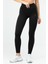 Siyah Slim Fit Yüksek Bel Kadın Tayt SSD0020 5