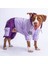 Lila-Mor Bicolor Orta ve Büyük Irk Köpek Tulum Yağmurluğu Köpek Yağmurluk Köpek Kıyafeti 1