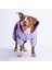 Lila-Mor Bicolor Orta ve Büyük Irk Köpek Tulum Yağmurluğu Köpek Yağmurluk Köpek Kıyafeti 2