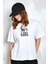 Beyaz Baskılı Oversize T-Shirt 27336 5