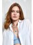 Beyaz Modal Kumaş Oversize Gömlek/şort Alt-Üst Takım 27376 4