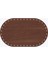 Rattan Plakası Oval 30X18 Ceviz 1