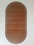 Örgü Plakası Oval 20X14 Ceviz 2 Adet 1