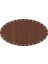 Rattan Plakası Oval 25X14 Ceviz 2 Adet 1