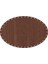 Rattan Plakası Elips 30X20 Ceviz 1