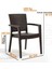 Standart Troya Rattan Koltuk Kahverengi | 2'li Set Kahverengi Modern Modern Plastik 2