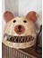 30 x 60 Rattan Bambu Çocuk Odası Avize Ayı Figürlü Panda Kulaklı Avize 1 E27 Bebek / Çocuk Odası Ka 3