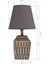 Gri Becker Seramik Abajur Antrasit Gold Srmk-53 Seramik E27 Modern 1 4