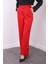 Kırmızı Bol Paça Kumaş Pantolon 1