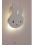 CoolKids Studio Beyaz Miffy Gece Lambası Pilli LED Aydınlatma Ahşap 8 + Ledli GU10 5