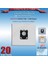 Oxygen Z 5500→Z 5695 - Z 5530 Oxygen - Z 5533 Oxygen - Z 5540 Oxygen - Z 5560 Oxygen - Z 5561 Oxygen Modellerine Uygun 20 Adet Süpürge Toz Torbası 202420 2