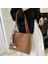Bayan Tote Çanta Yüksek Kapasiteli Deri Kadın Omuz Çantası Ipek Eşarp Handbags (Yurt Dışından) 3