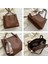 Bayan Tote Çanta Yüksek Kapasiteli Deri Kadın Omuz Çantası Ipek Eşarp Handbags (Yurt Dışından) 4
