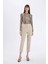 Slim Fit Dar Kesim Yarım Balıkçı Yaka Yılan Desenli Tül Uzun Kollu Tişört D5505AX24AU 2