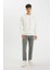 Oversize Geniş Kalıp Bisiklet Yaka Kalın Kumaş Basic Düz Sweatshirt T5139AZ24AU 2