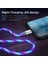 2m Parlayan 3A Hızlı Şarj Kablosu Yüksek Hızlı Akan Streamer Işık LED Veri Aktarımı Mikro USB Kablosu (Yurt Dışından) 5
