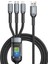 1 2 M 3'ü 1 Arada Şarj Kablosu USB A'dan Ip+Type C+Micro USB 5A Gösterge Işıklı Hızlı Şarj Kablosu (Yurt Dışından) 1