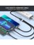 5'i 1 Arada 65W Göstergeli Hızlı Şarj Kablosu USB Type C Type C Lightning Mikro USB Naylon Örgülü Şarj Kablosu 1 2 M (Yurt Dışından) 3