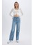 Regular Fit Crop Düğmeli V Yaka Triko Hırka A2076AX24AU 2