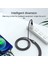 1,2 M 4'ü 1 Arada 66 W Usb'den 8pin+Mikro Usb+Çift Tip-C Çok Çıkışlı Hızlı Şarj Şarj Kablosu-Siyah (Yurt Dışından) 2