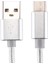 iPhone 15 Serisi için 0,5 M Dokuma Doku Tip-C USB Ters Çevrilebilir Kablo, Samsung Note 8/s8/s8 Plus Vb. için-Beyaz (Yurt Dışından) 2