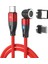 1m Pd 60W Manyetik Şarj Kablosu 2'si 1 Arada Tip-C-8 Pim + Tip-C Veri Aktarım Kablosu, LED Işıklı-Kırmızı (Yurt Dışından) 1