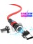 1m Pd 60W Manyetik Şarj Kablosu 2'si 1 Arada Tip-C-8 Pim + Tip-C Veri Aktarım Kablosu, LED Işıklı-Kırmızı (Yurt Dışından) 5