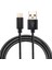 iPhone 15 Serisi için 2m Dokuma Doku Tip-C Samsung Note 8/s8/s8 Plus Vb. için USB Ters Çevrilebilir Telefon Kablosu-Siyah (Yurt Dışından) 1