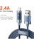 1m 2,4A Dijital Ekranlı Usb'den Lightning'e Kablo Veri Kablosu-Mavi (Yurt Dışından) 5