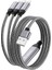 3'ü 1 Arada Usb'den Tip-C'ye/yıldırım/mikro Geri Çekilebilir Veri Kablosu 3A Hızlı Şarj Naylon Örgülü Kablo (Yurt Dışından) 1